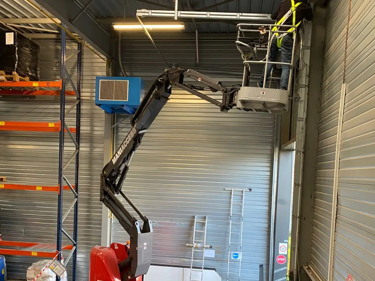 installation porte industrielle